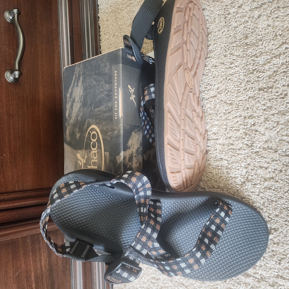 Chaco Men's Black and Brown Z-cloud Shoes Sandals In Box New - Picture 2 of 3